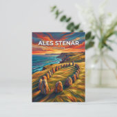Ale stenar Schweden Postkarte (Stehend Vorderseite)