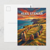 Ale stenar Schweden Postkarte (Vorne/Hinten)