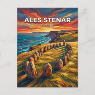 Ale stenar Schweden Postkarte