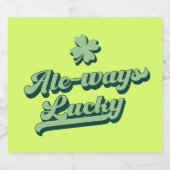 Ale ways Lucky St Patrick's Day Bierflaschenetikett (Einzelnes Label)