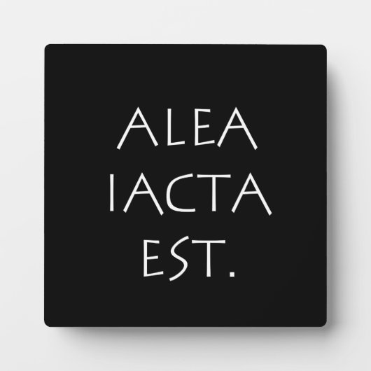 Alea Iacta Est Fotoplatte (Vorderseite)