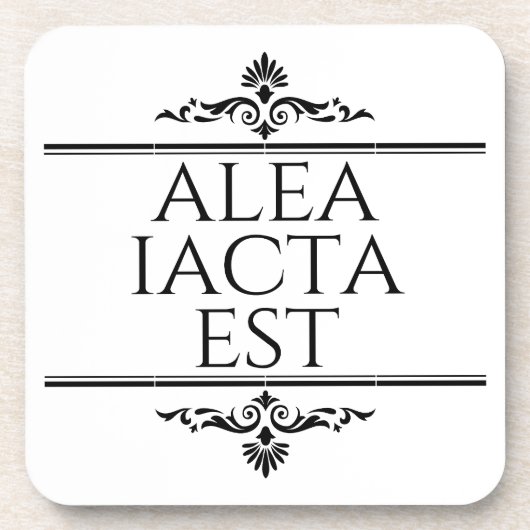 Alea Iacta Est Getränkeuntersetzer (Vorderseite)
