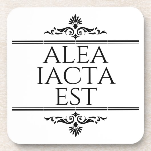Alea Iacta Est Getränkeuntersetzer (Vorderseite)