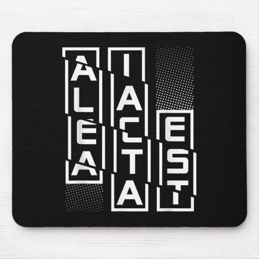 Alea Iacta Est Latin Phrase Sprachmotivation Sa Mousepad (Vorne)