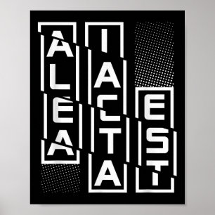 Alea Iacta Est Latin Phrase Sprachmotivation Sa Poster