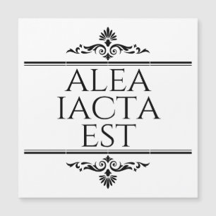 Alea Iacta Est Magnetkarte