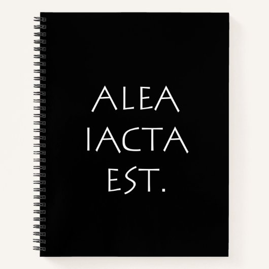 Alea Iacta Est Notizblock (Vorderseite)