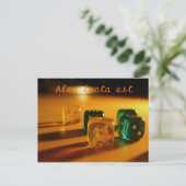 Alea iacta est postkarte (Stehend Vorderseite)