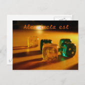 Alea iacta est postkarte (Vorne/Hinten)