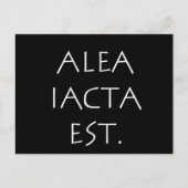 Alea Iacta Est Postkarte (Vorderseite)