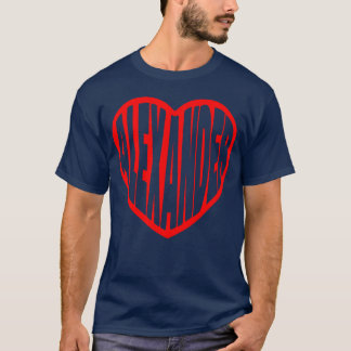 Aleander in meinem Herzen Retro T-Shirt