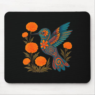 Alebrije Kolibri-Blume mexikanische Volkskunst Vog Mousepad
