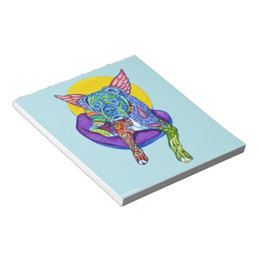 Alebrijes Boxer Notepad Notizblock (angewinkelt)