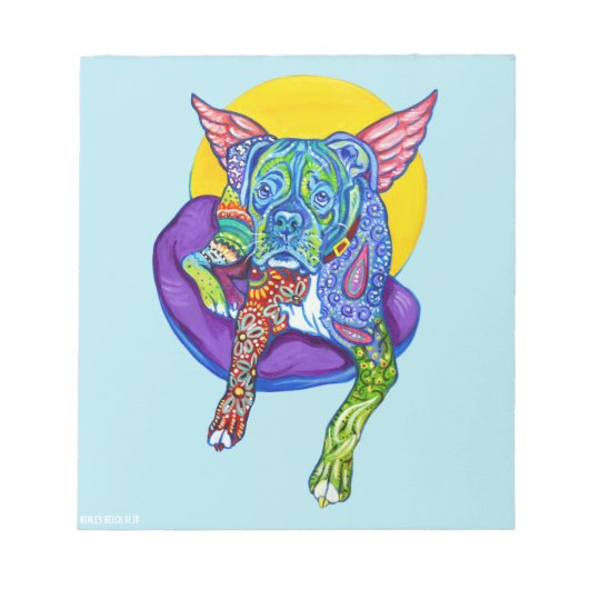 Alebrijes Boxer Notepad Notizblock (Vorderseite)