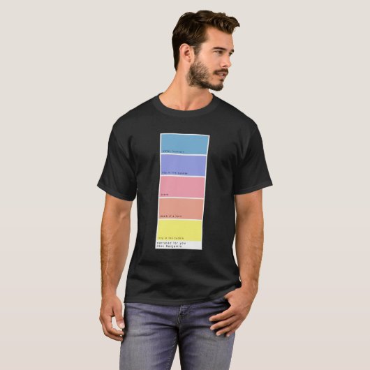 Alec Benjamin Color T-Shirt (Vorne ganz)