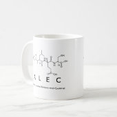 Alec Peptid-Namen-Tasse Kaffeetasse (Vorderseite Links)
