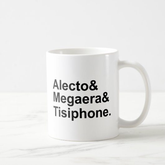 Alecto Megaera Tisiphone | Grieche-Furien des Kaffeetasse (Rechts)