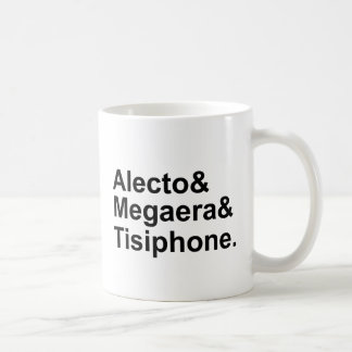 Alecto Megaera Tisiphone | Griechische Furien der Kaffeetasse