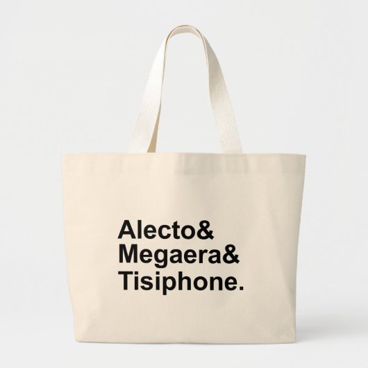 Alecto Megaera Tisiphone | Griechische Mythen Jumbo Stoffbeutel (Vorne)