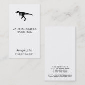 Alectrosaurus Dinosaur Visitenkarte (Vorne/Hinten)