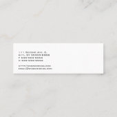 Alectrosaurus-Dinosaurier Mini Visitenkarte (Rückseite)