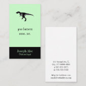 Alectrosaurus-Dinosaurier Visitenkarte (Vorne/Hinten)