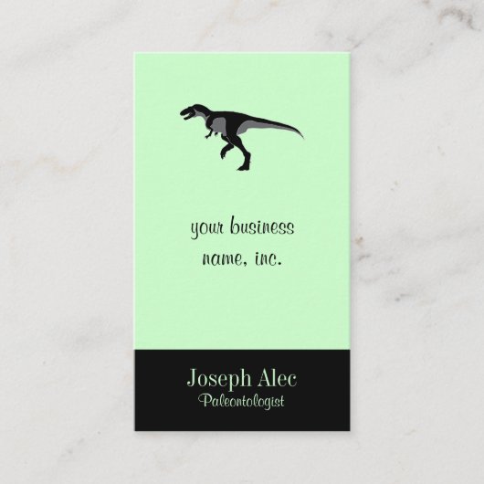 Alectrosaurus-Dinosaurier Visitenkarte (Vorderseite)