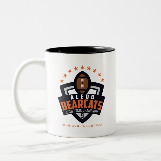 Aledo Bearcat 2019 Staat Champions_2 - 11oz.Tasse Zweifarbige Tasse (Links)