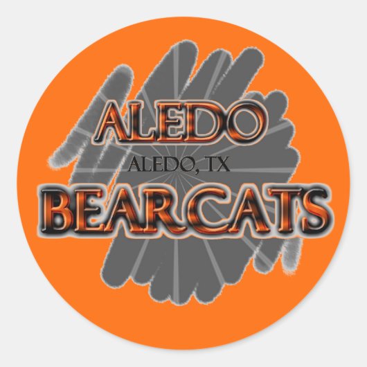 Aledo High School Bearcats - Aledo, TX Runder Aufkleber (Vorderseite)