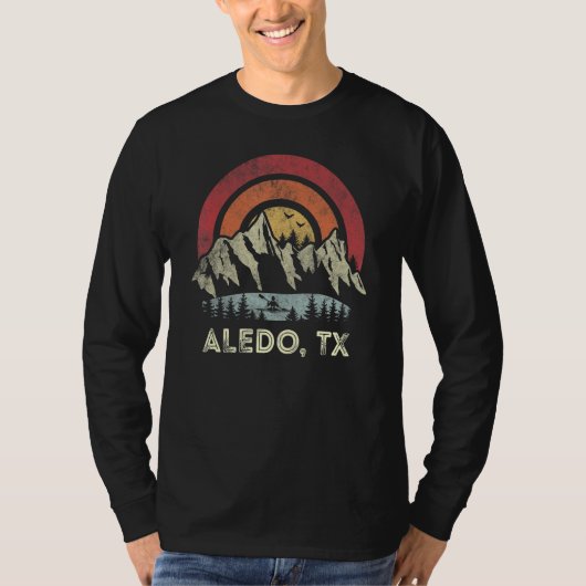 Aledo Texas Mountain Sunset Sunrise Kayaking T-Shirt (Vorderseite)