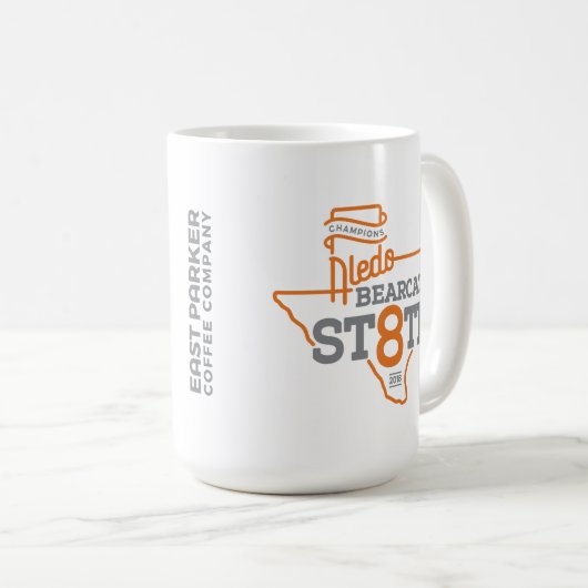 Aledobearcat-Staats-Champion 2018 "St8te" - 15oz. Kaffeetasse (VorderseiteRechts)