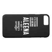 Aleena Personalisiert Name Birthday Case-Mate iPhone Hülle (Rückseite (Horizontal))