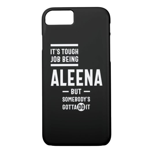 Aleena Personalisiert Name Birthday Case-Mate iPhone Hülle (Rückseite)