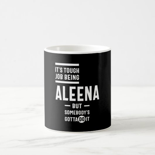 Aleena Personalisiert Name Birthday Kaffeetasse (Mittel)