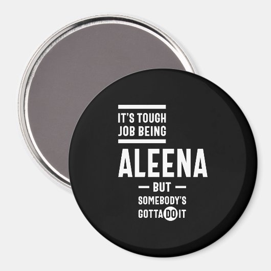 Aleena Personalisiert Name Birthday Magnet (Vorderseite/Rückseite)