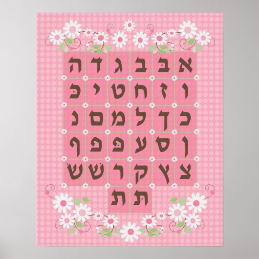 Alef Beis Poster (Vorne)