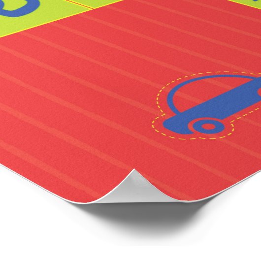 Alef Beis Poster (Ecke)