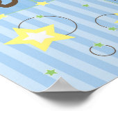 Alef Beis Poster (hellblau) (Ecke)