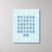 Alef Bet auf Leinwand (Vorderseite)