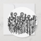 Alef-Bet Garden 5,25" Circle Card Einladung (Vorderseite)