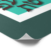 Alef Bet Poster - Modern Blue (Ecke)