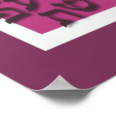 Alef Bet Poster - Modernes Lila (Ecke)