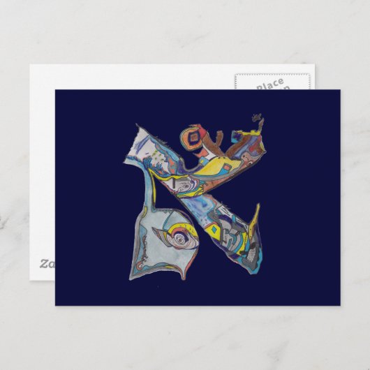 Alef Postkarte (Vorne/Hinten)