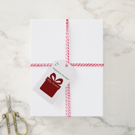 Alegre Navidad, Geschenkanhänger (Mit Garn)