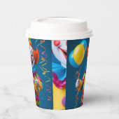 ¡Alegre Payaso de Fiesta! Pappbecher (Links)
