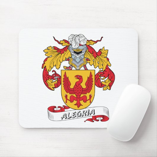 Alegria-Familienwappen Mousepad (Mit Mouse)