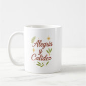 Alegría y Calidez ✨ | Elegant Christmas Design Kaffeetasse (Links)