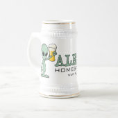 ALEiens Bier Stein Bierglas (Vorderseite Links)