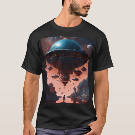 Alein Schiff T - Shirt (Vorderseite)