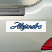 Alejandro Name Blue Sticker Autoaufkleber (Auf Auto)